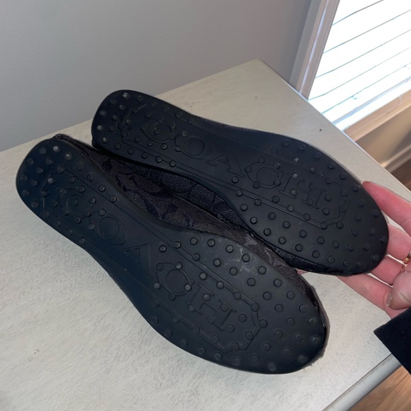 Coach Frida Women's Size 7.5B Signature Logo Black US Flats Slip On Loafers - Picture 4 of 5